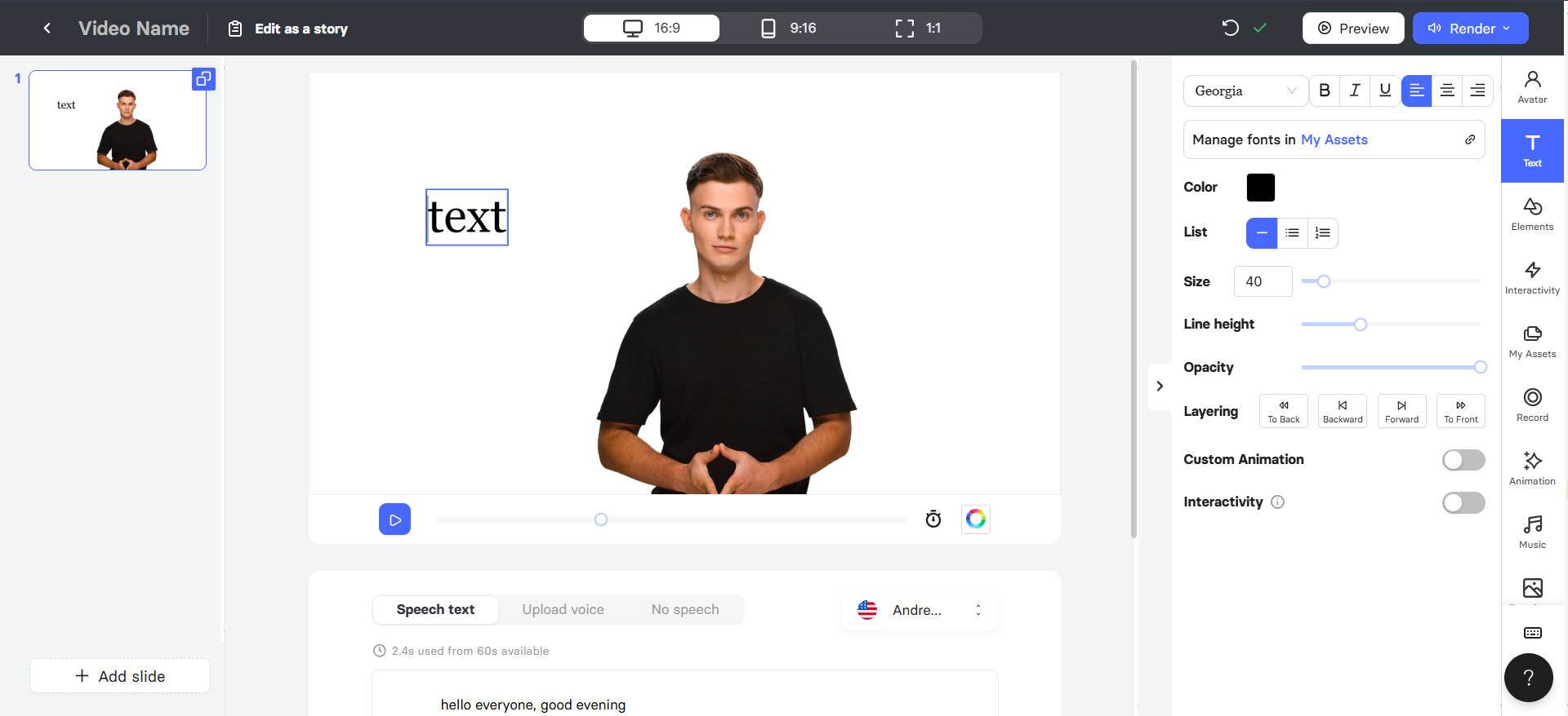 how to make talking ai avatar for free