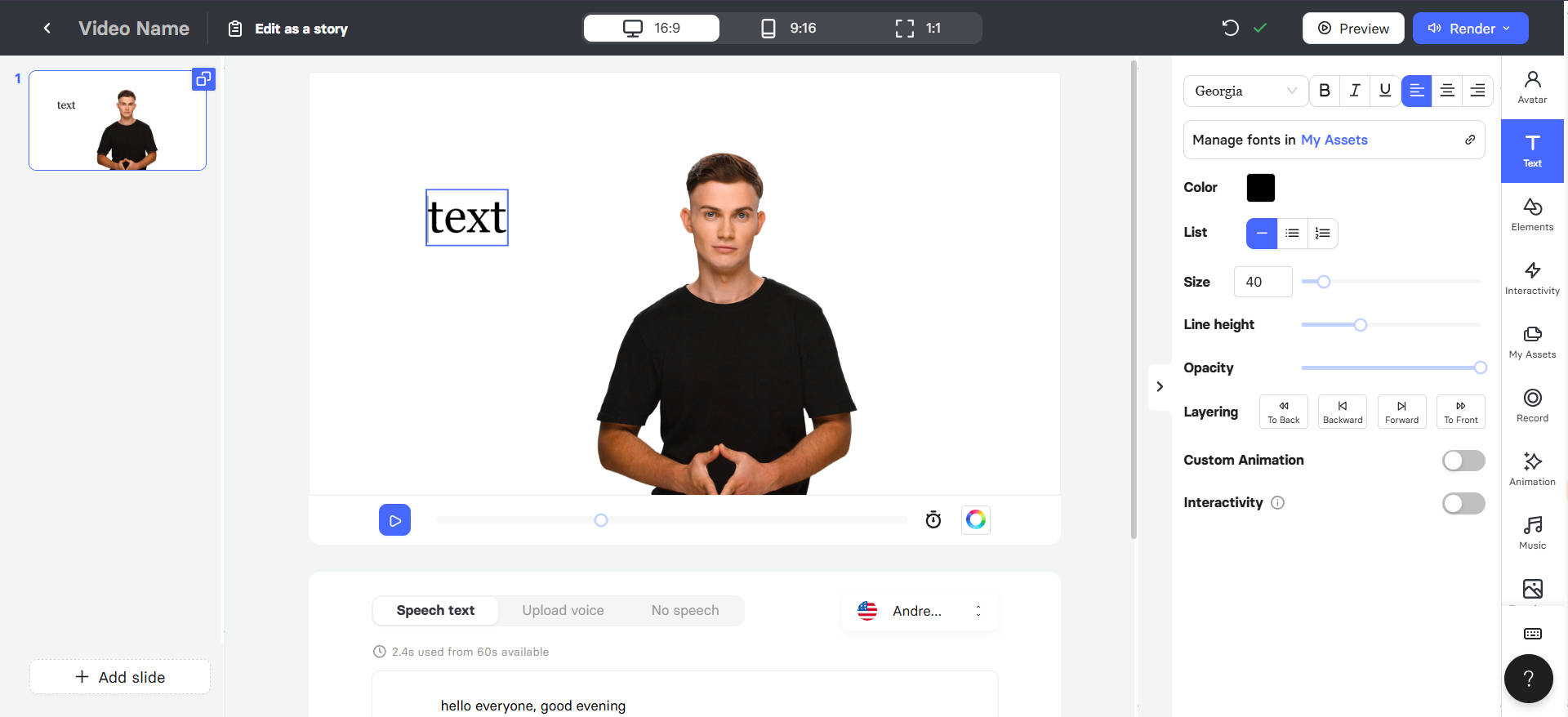 how to make talking ai avatar for free