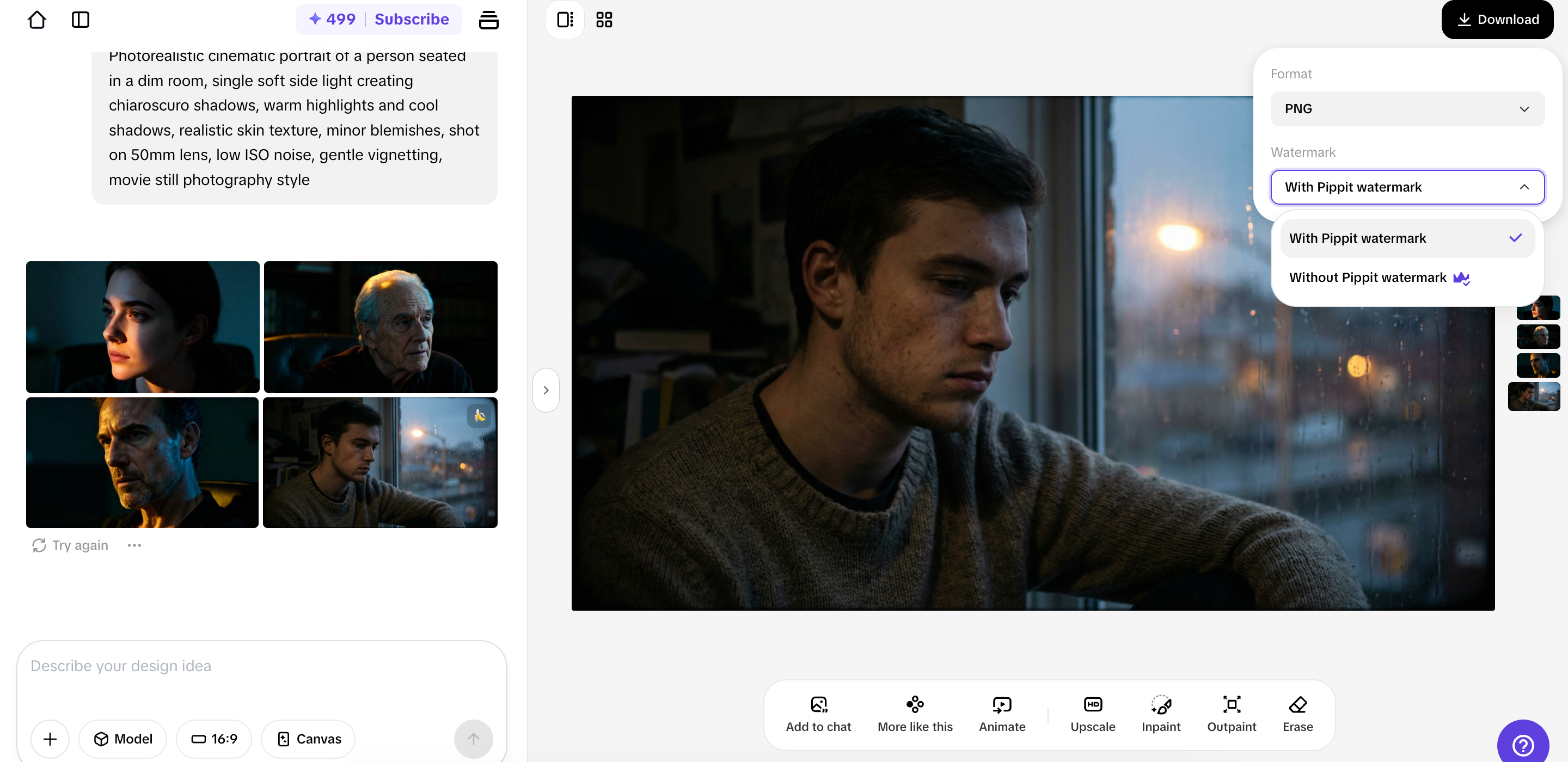 Save photorealistic images