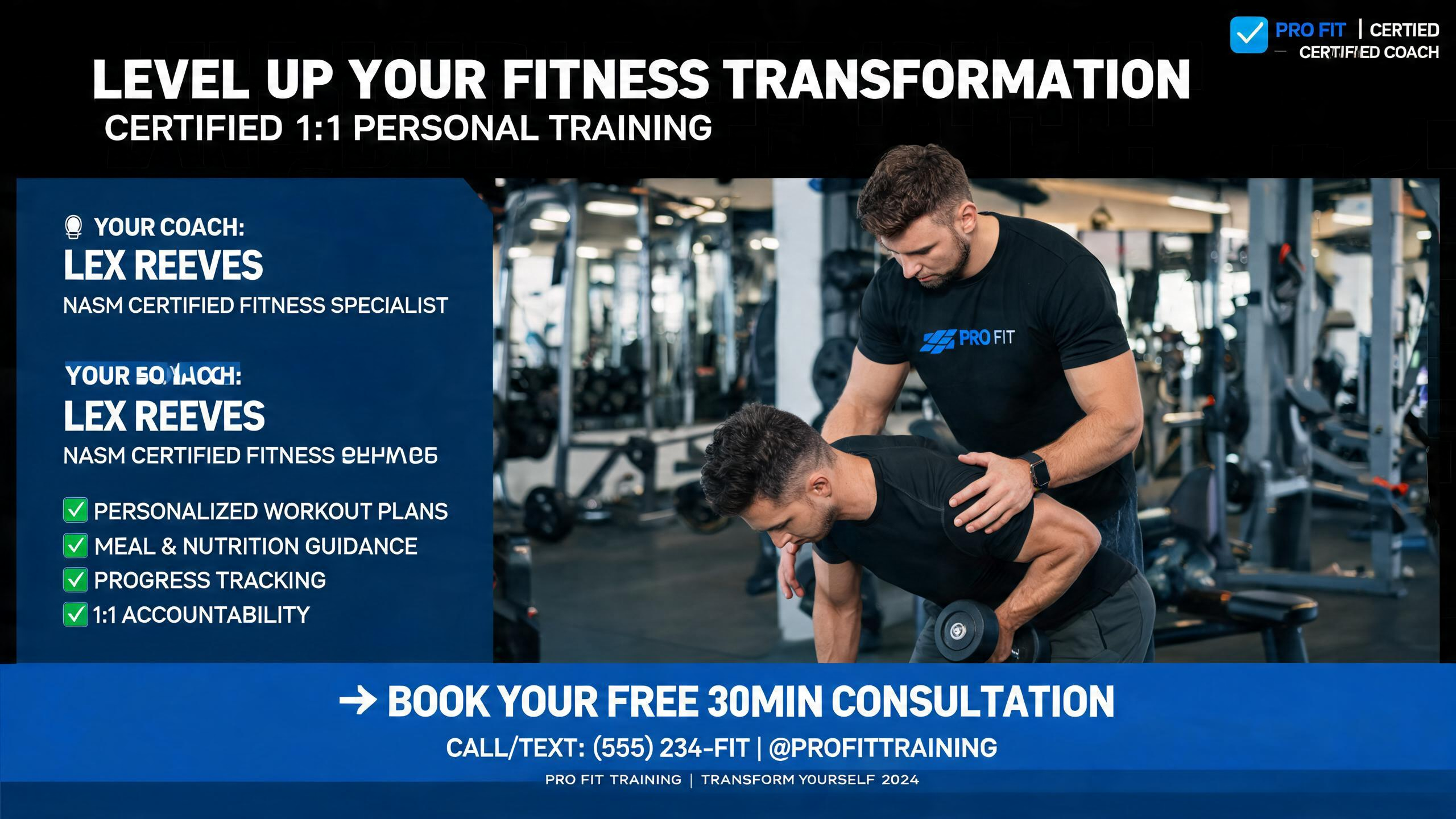 Personal training flyer