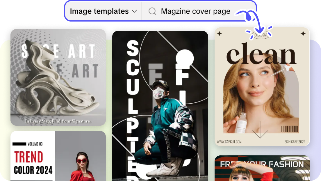 Vast magazine cover templates for instant creation