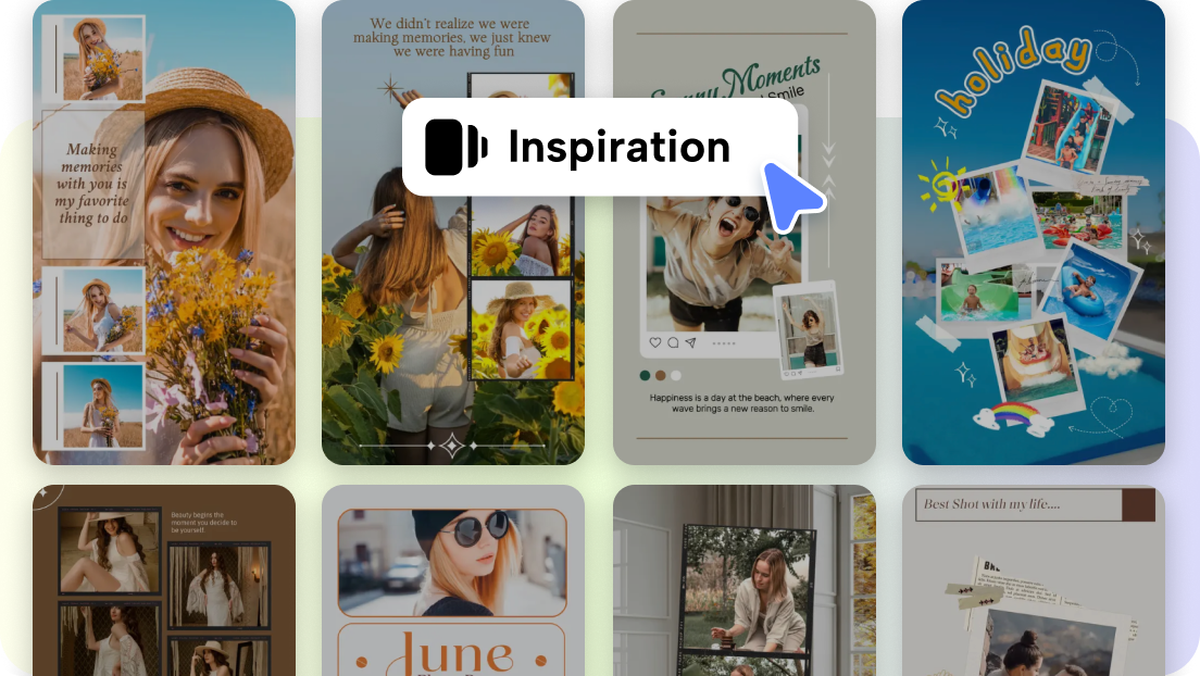 Customizable photo layout templates