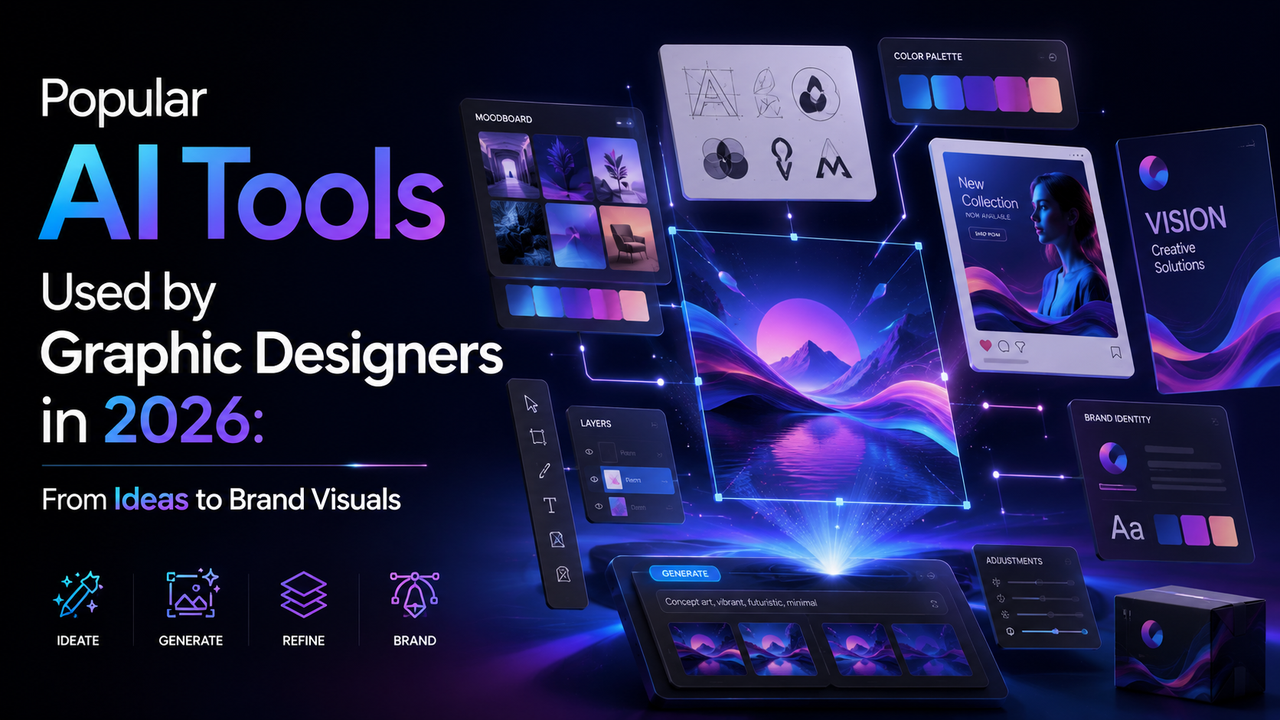 Popular AI Tools Used by Graphic Designers in 2026: From Ideas to Brand Visuals