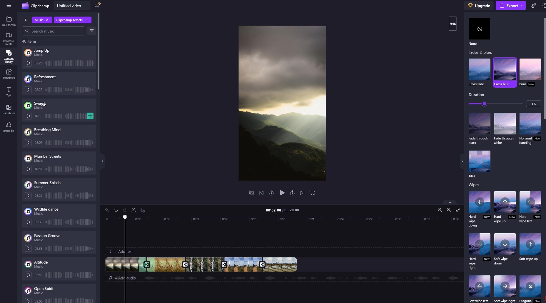 Clipchamp slideshow maker