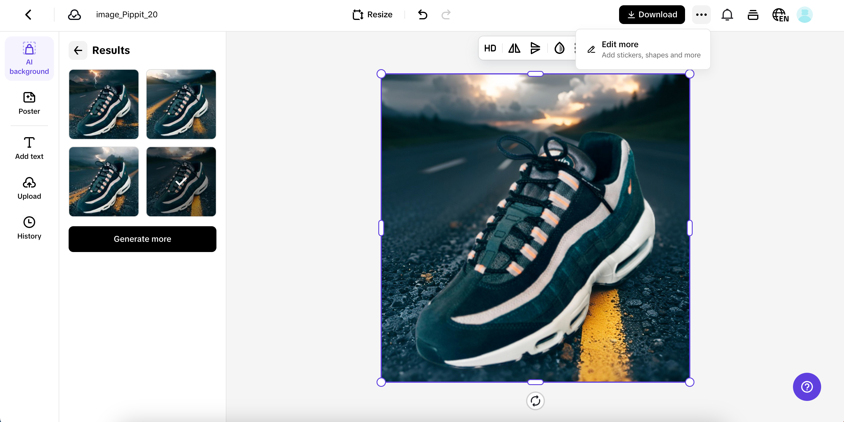I-edit ang iyong larawan ng produkto