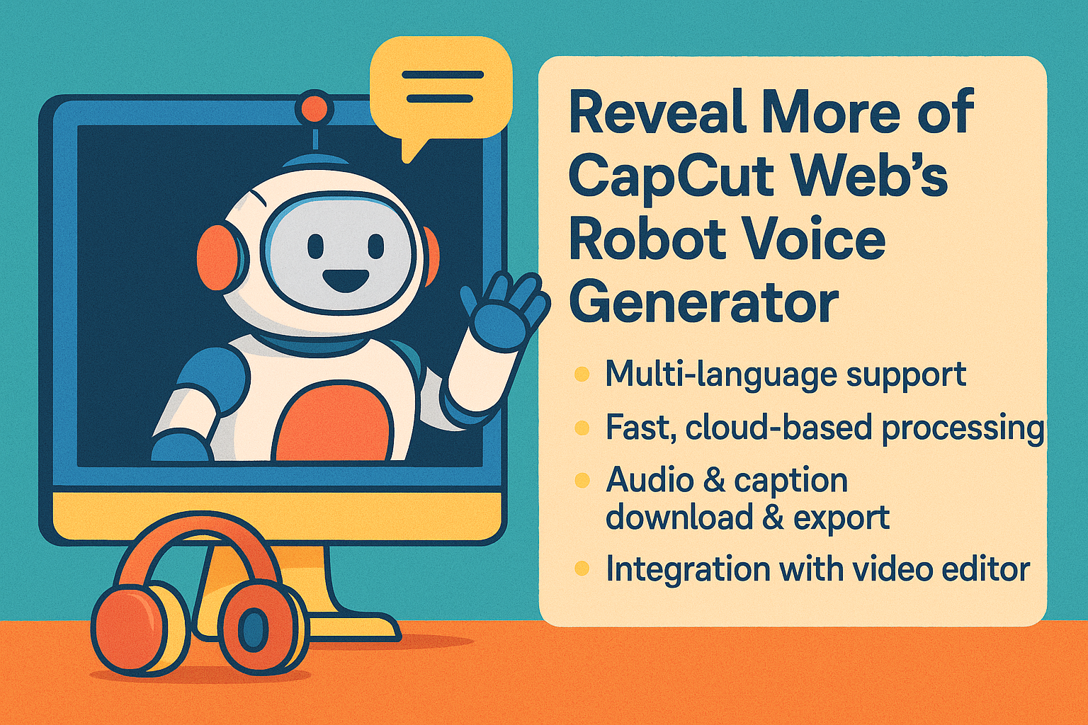 CapCut Web’s robot voice generator