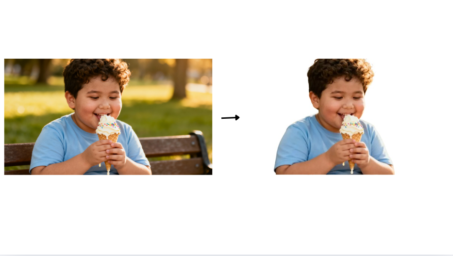 Remove the background feature in Dreamina