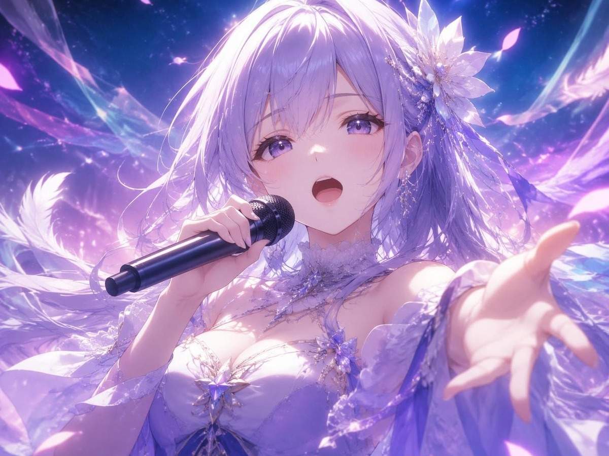 Anime-Charakter singen AI prompt Abdeckung 3 in 4: 3