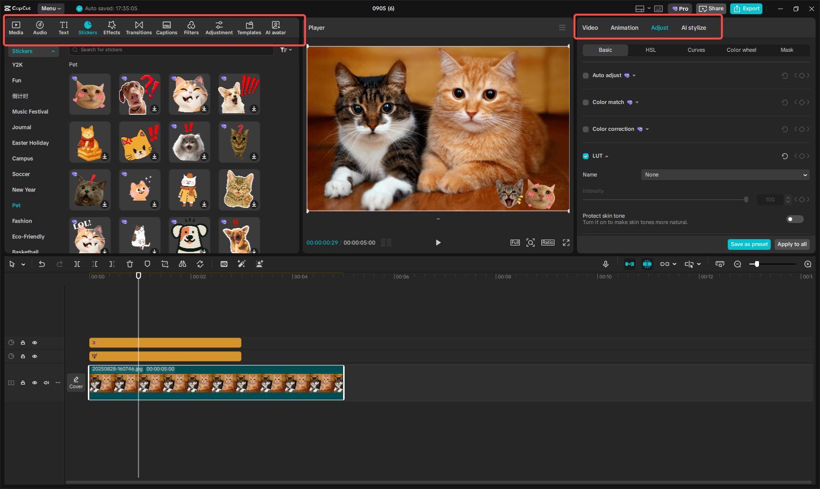 Úprava fotografie generované umělou inteligencí v CapCut