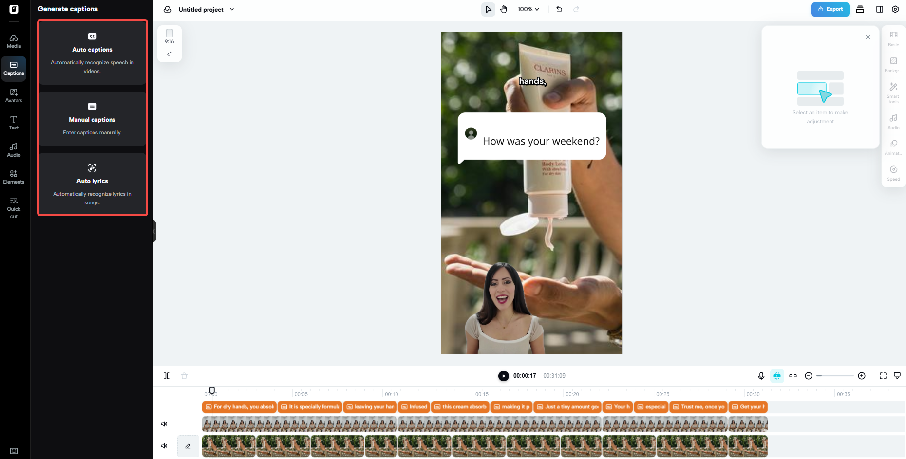 Advanced caption customization