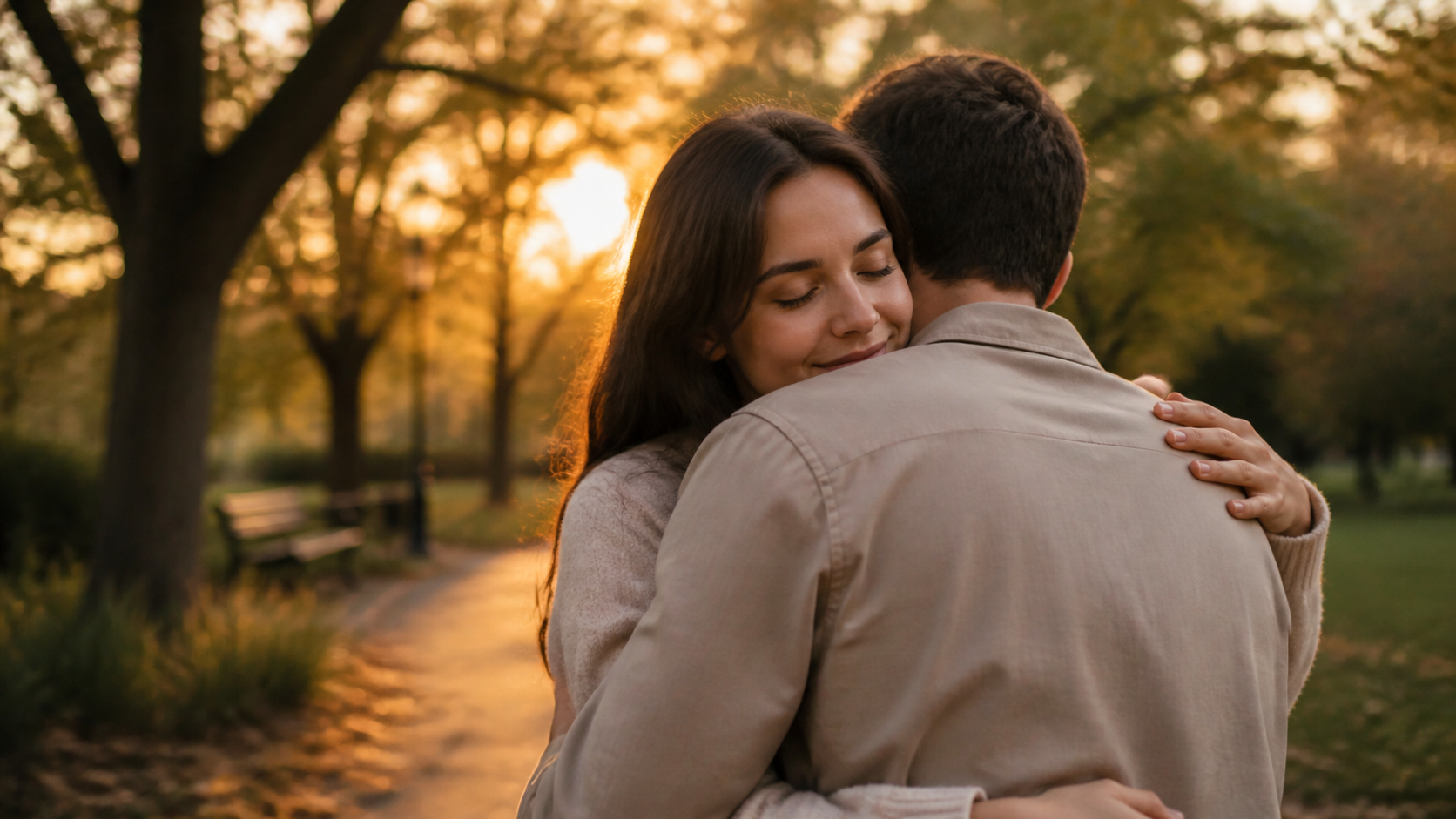 Prompt Seen Couple Hug original Dreamina visual