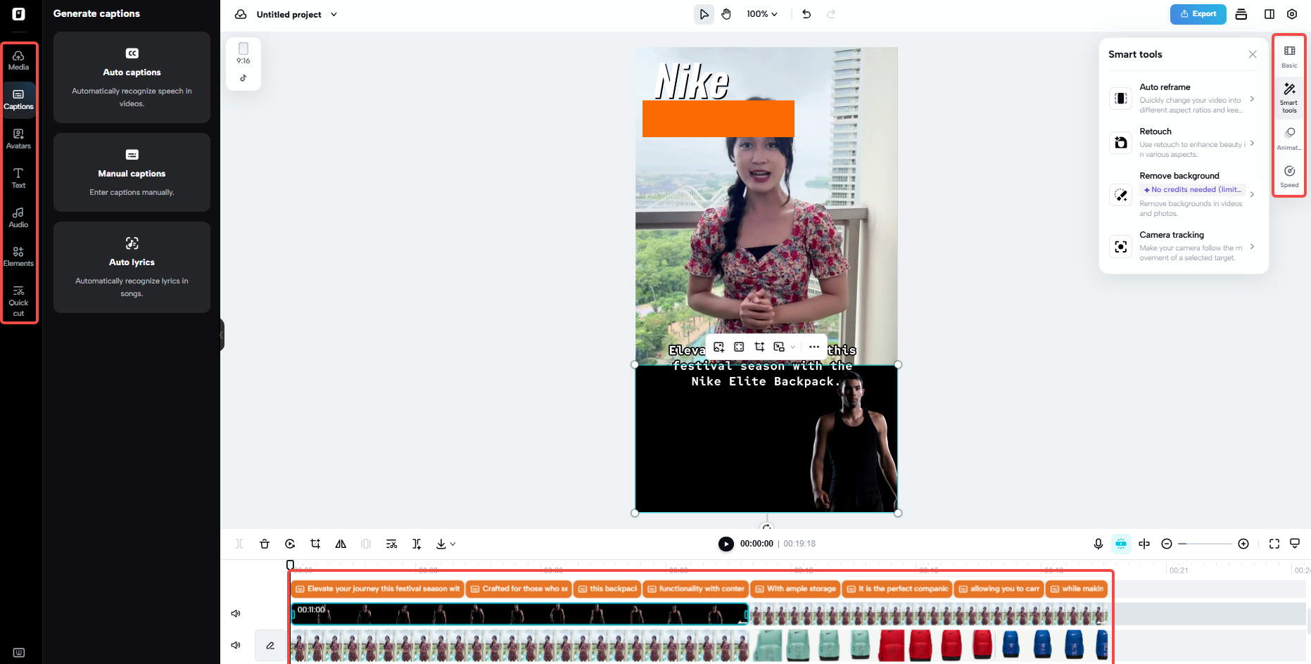 Robust video and image editing space