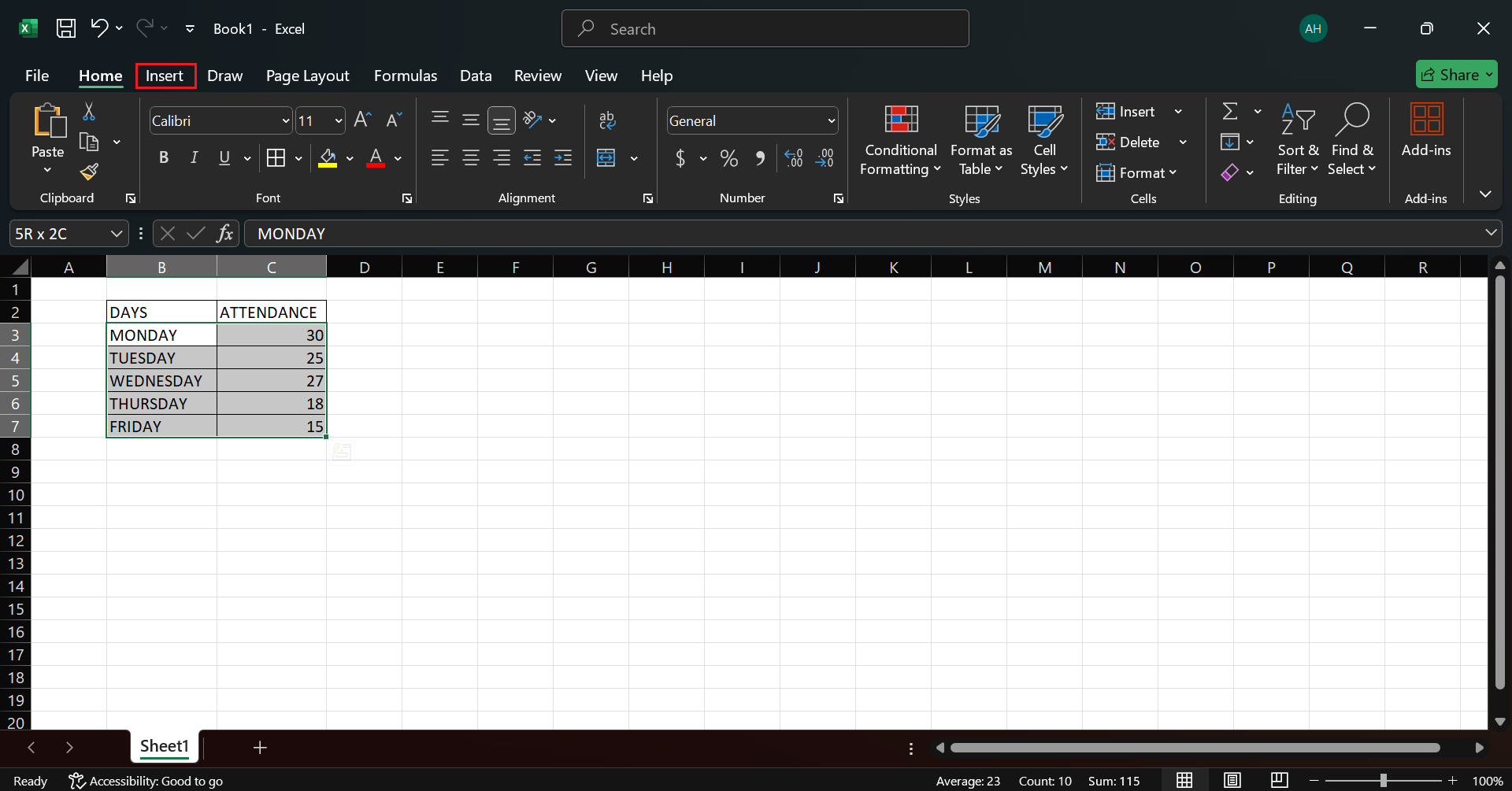 how do i create a pie chart in excel