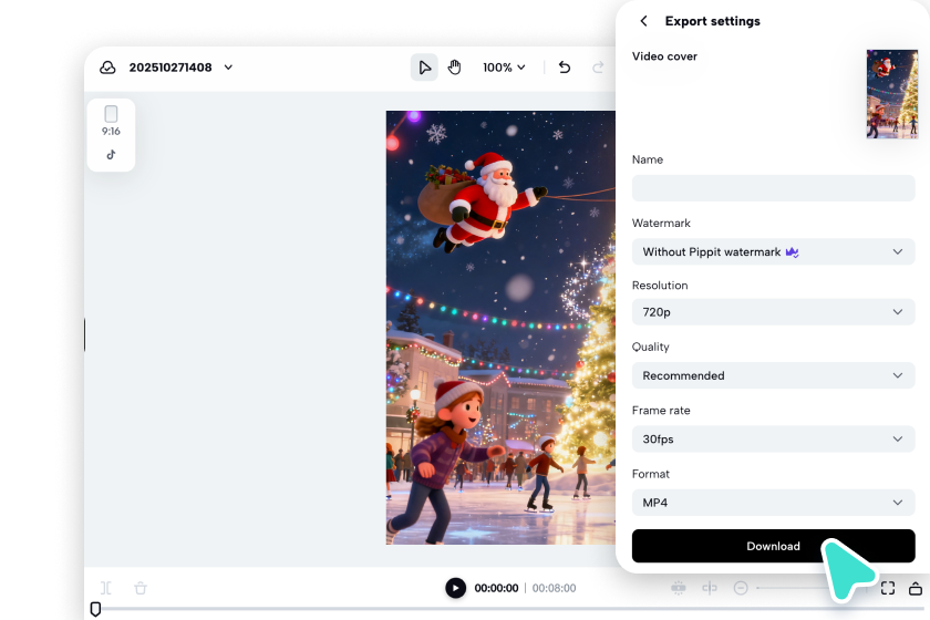 Sunting animasi anda dan kongsi