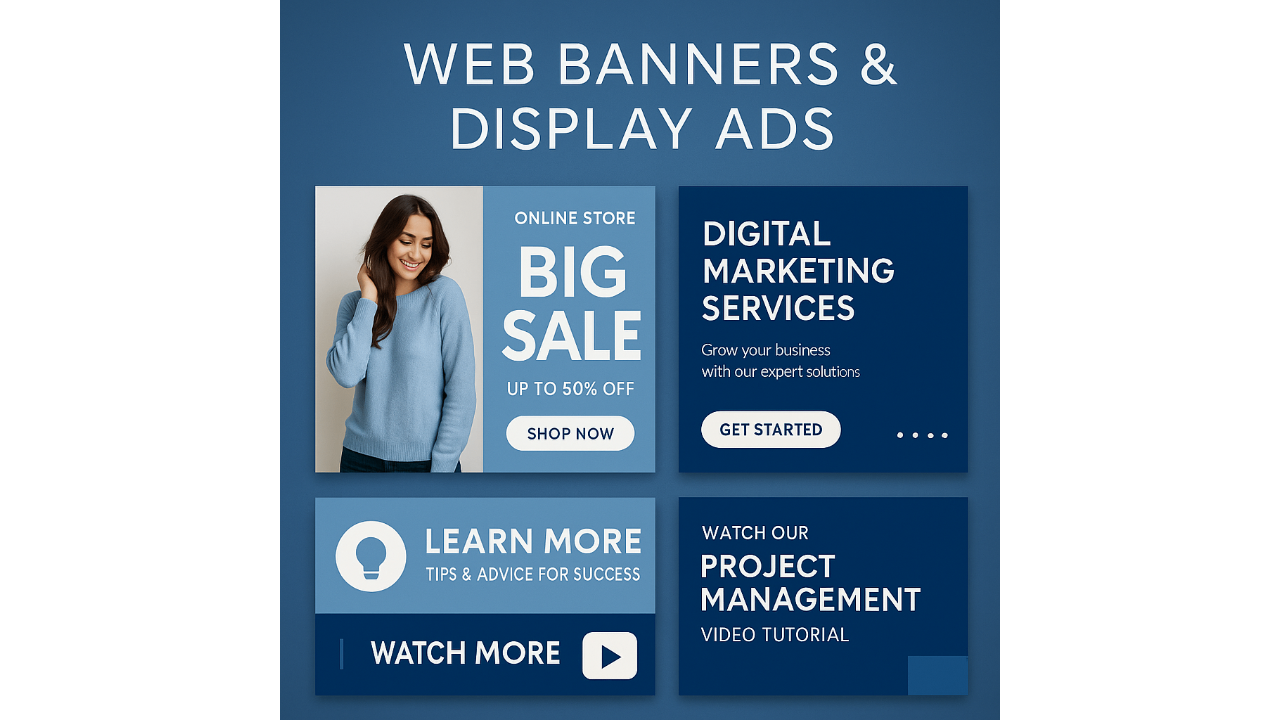 Web banners & display ads as marketing collateral