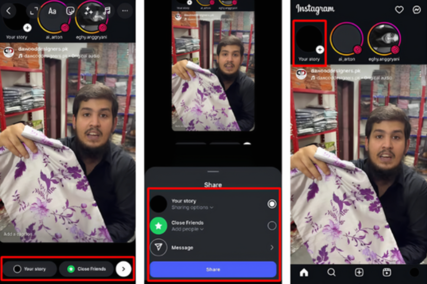 Share your own Story on Instagram