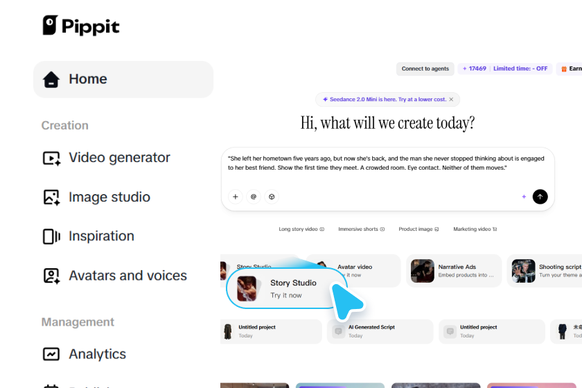 Step 1: Access the Story Studio
