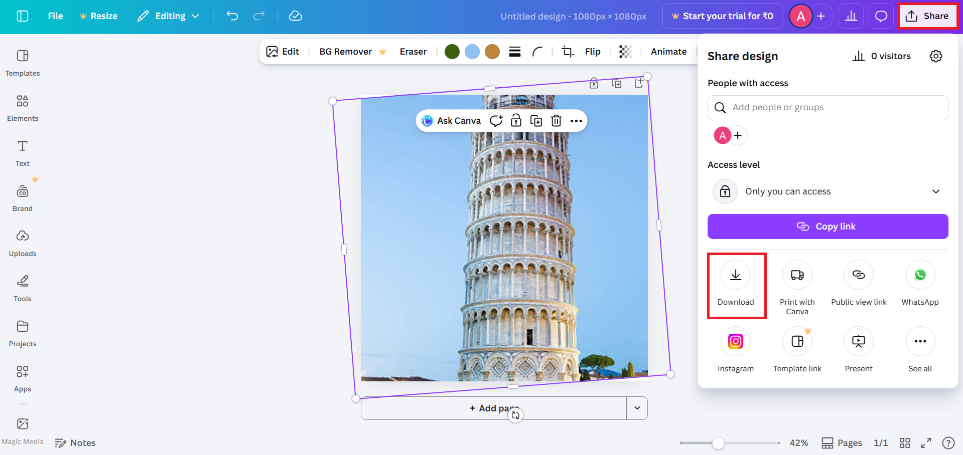 Download the final image