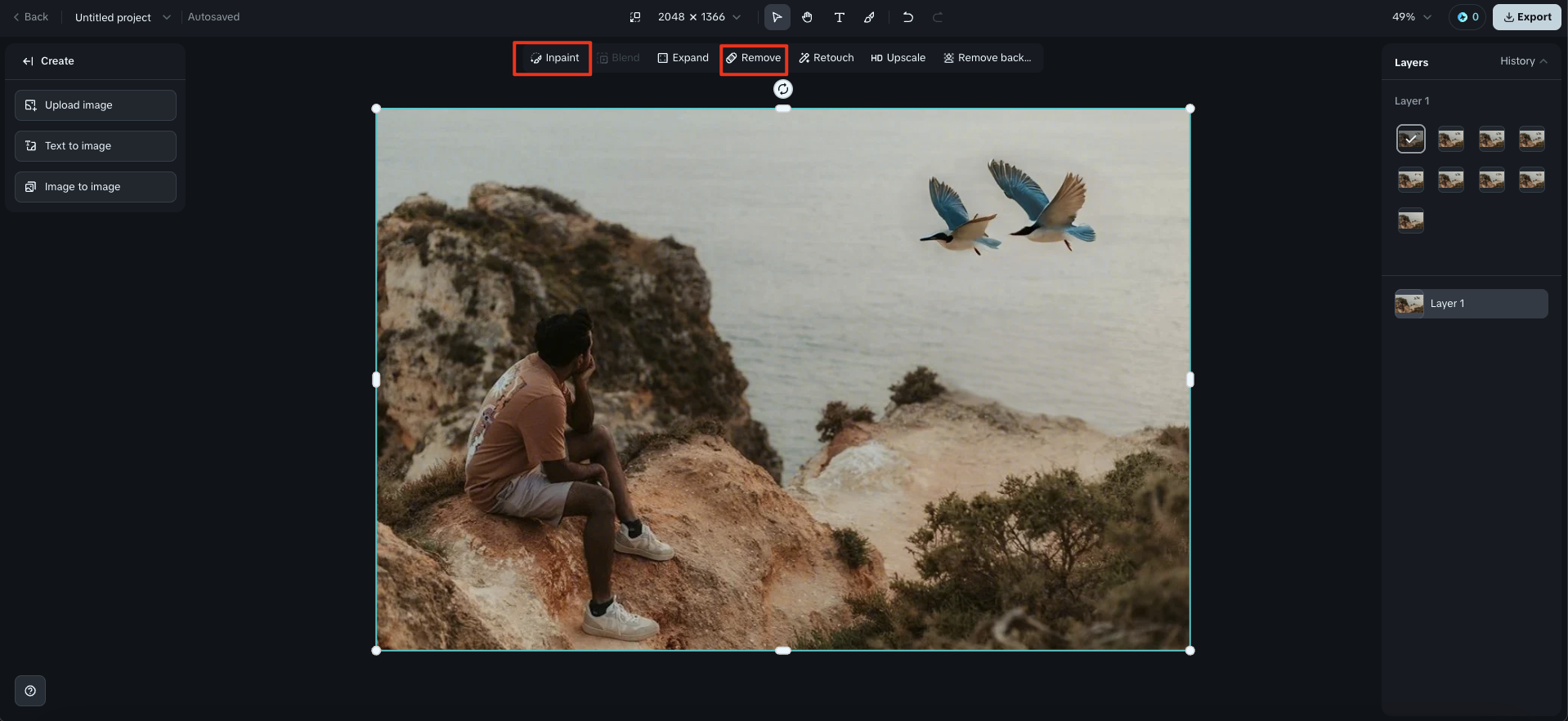 Hapus latar belakang