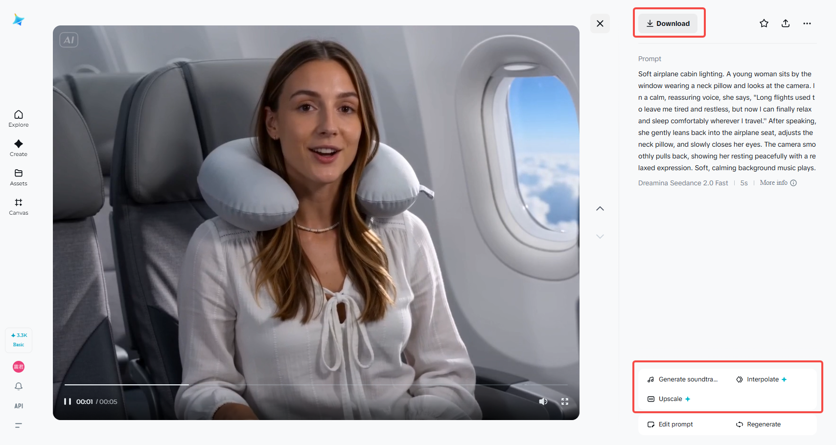 Visualizar, aprimorar e baixar
