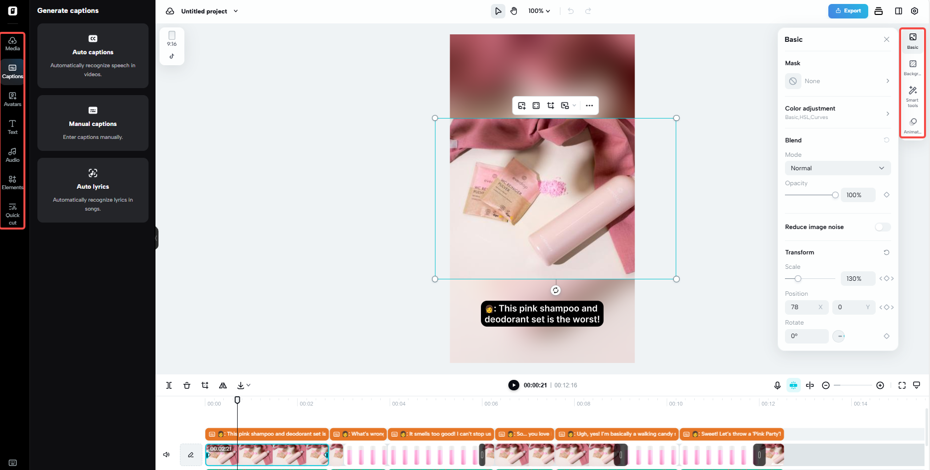 Edit and customize your content