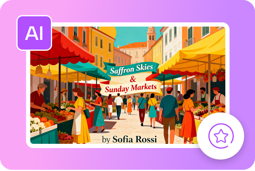 Engaging colorful book cover