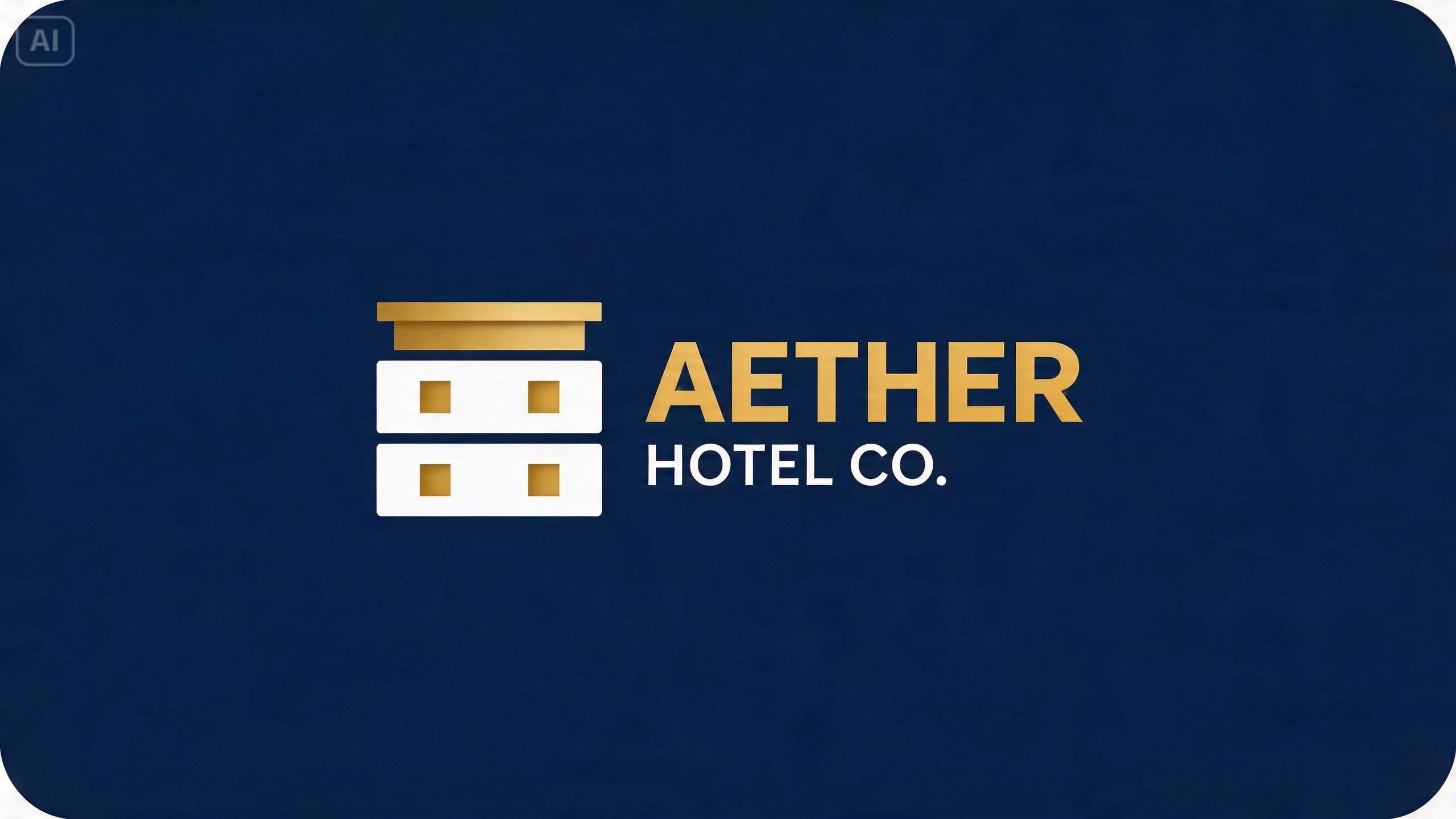 Prompt for a modern hotel logo design