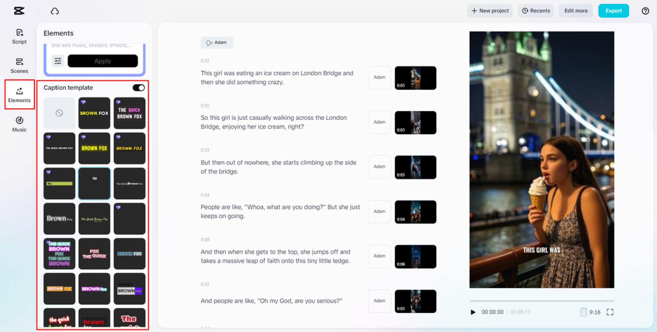 Beschriftungsvorlagen hinzufügen