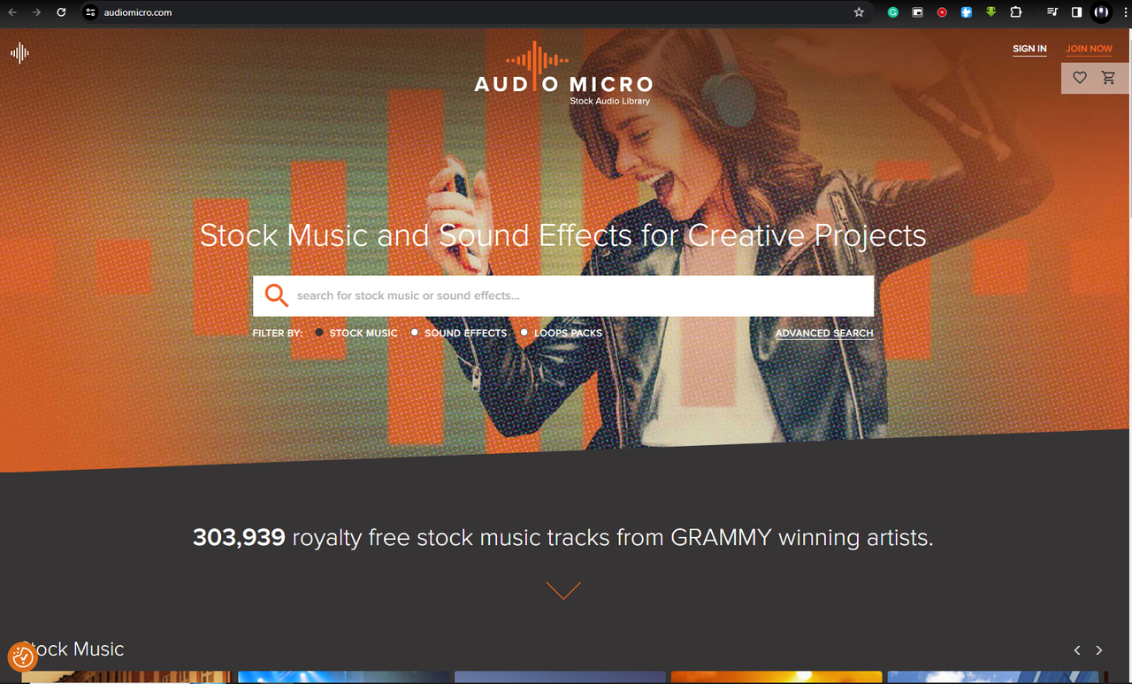 free sound effects from AudioMicro