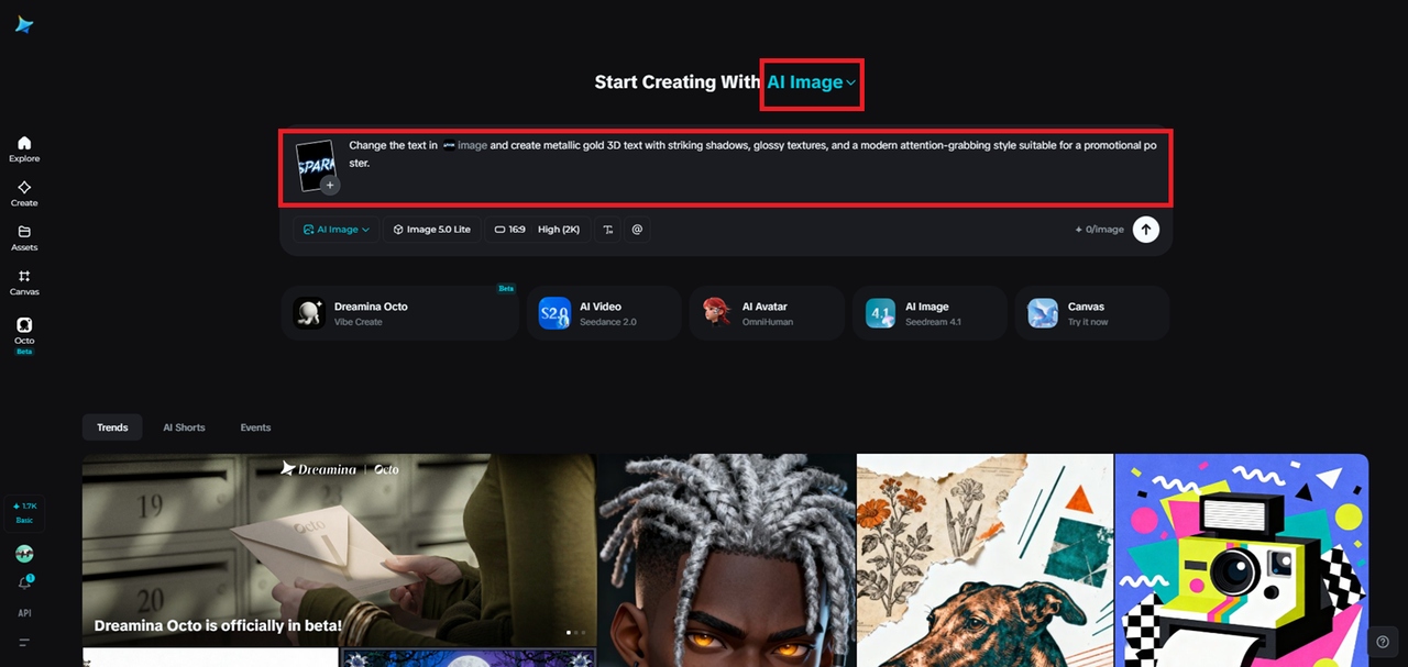 Enter reference image and text prompt