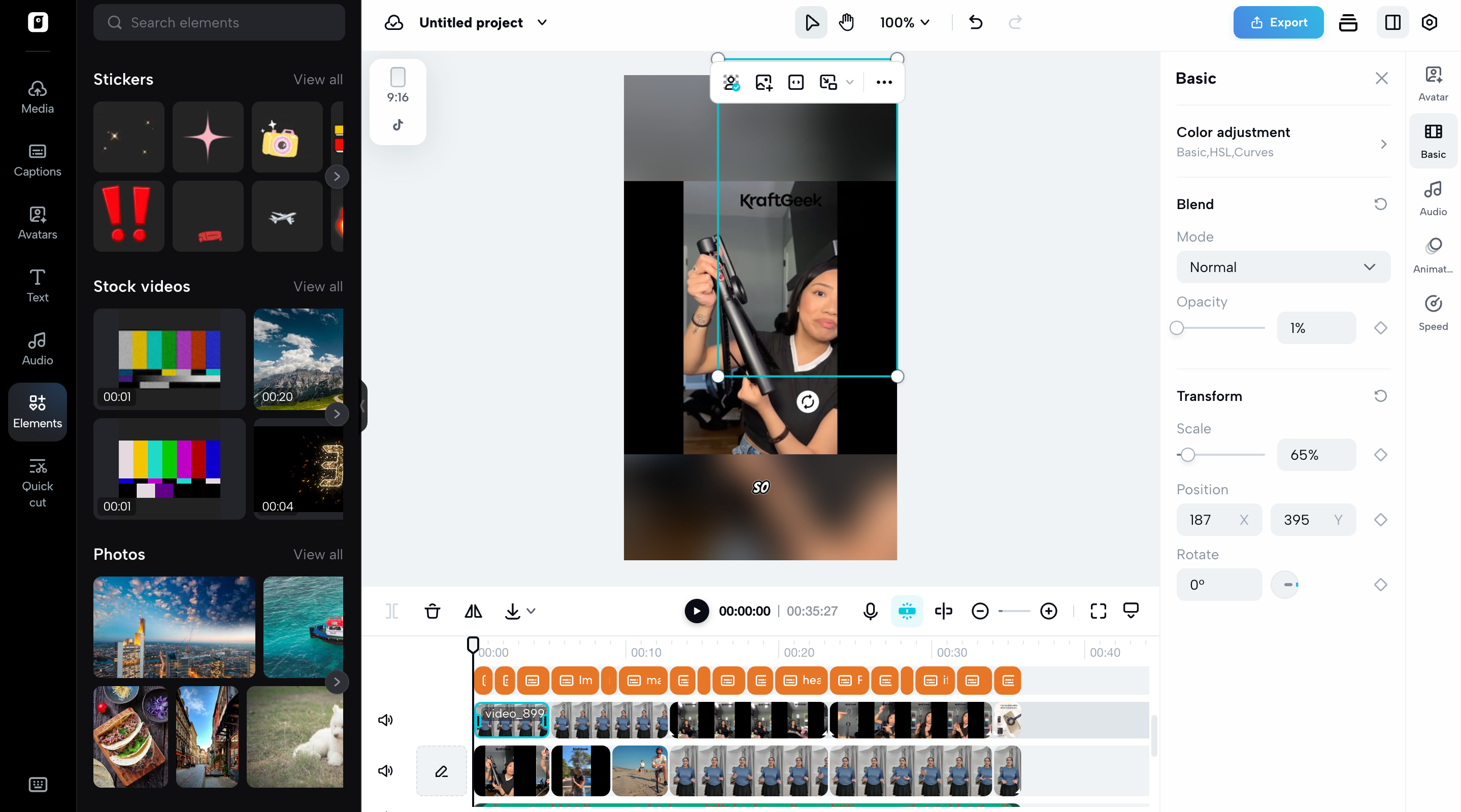 Further refine your video