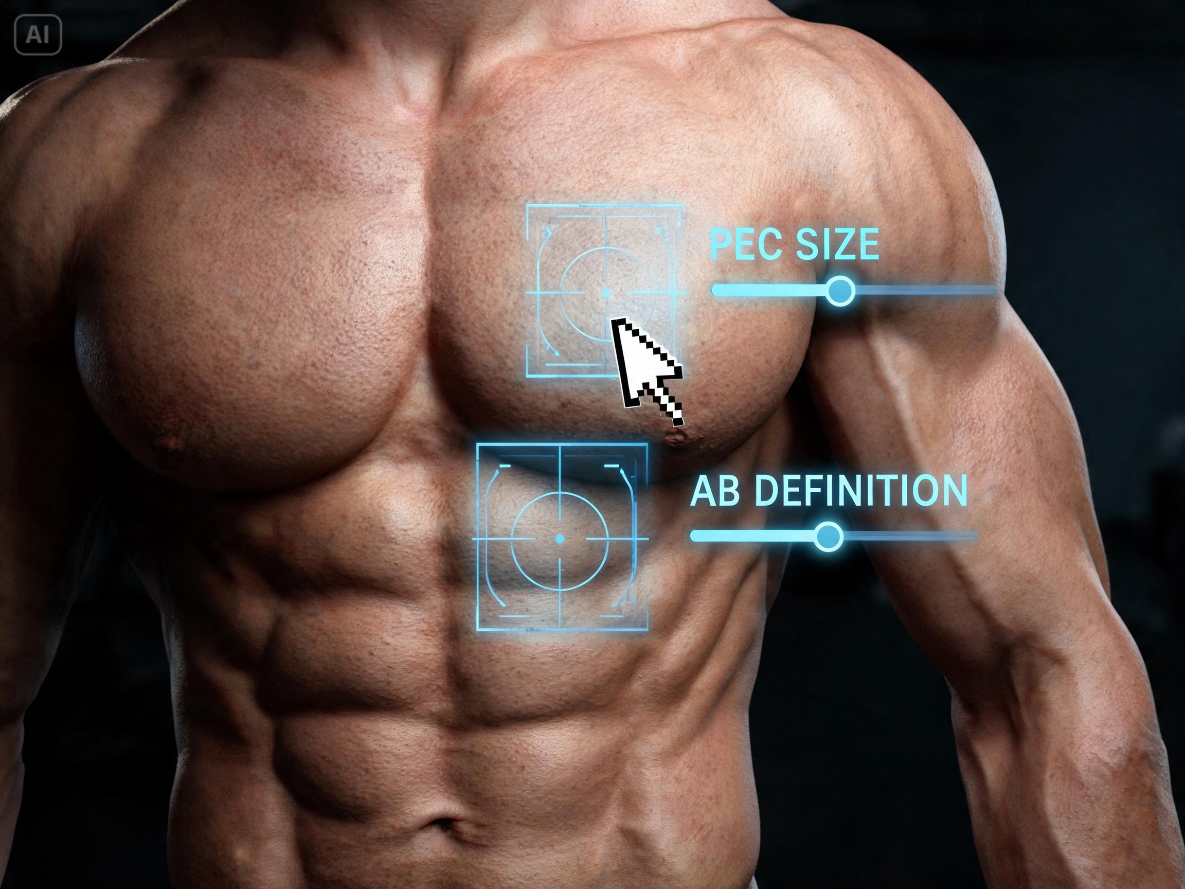 Target and refine specific muscle areas with a click