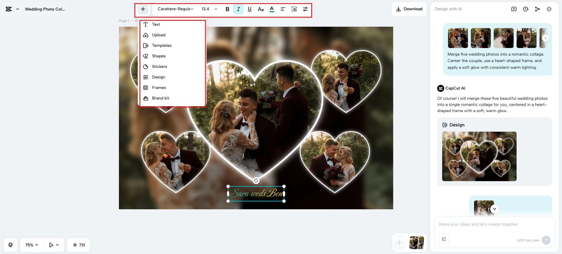 Mejora aún más con herramientas de edición.