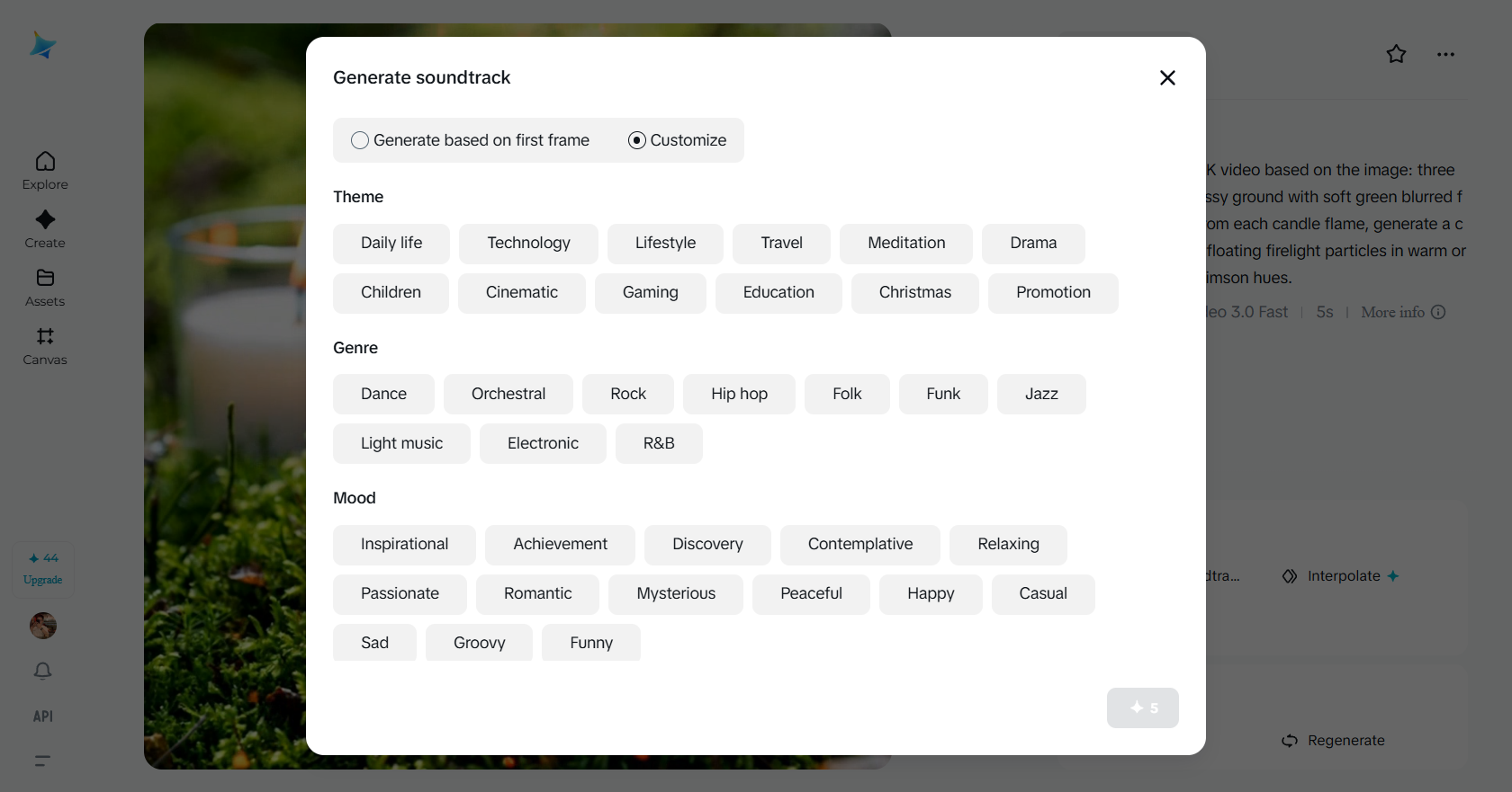 Wygeneruj ścieżkę dźwiękową