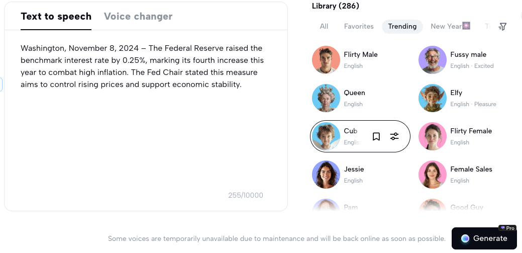 Create Your Voiceover