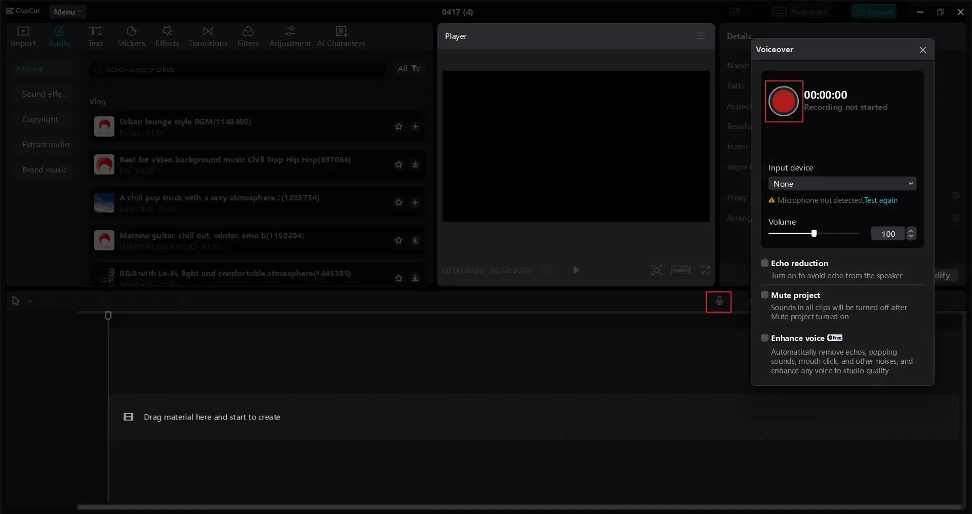 Upload media and record voice