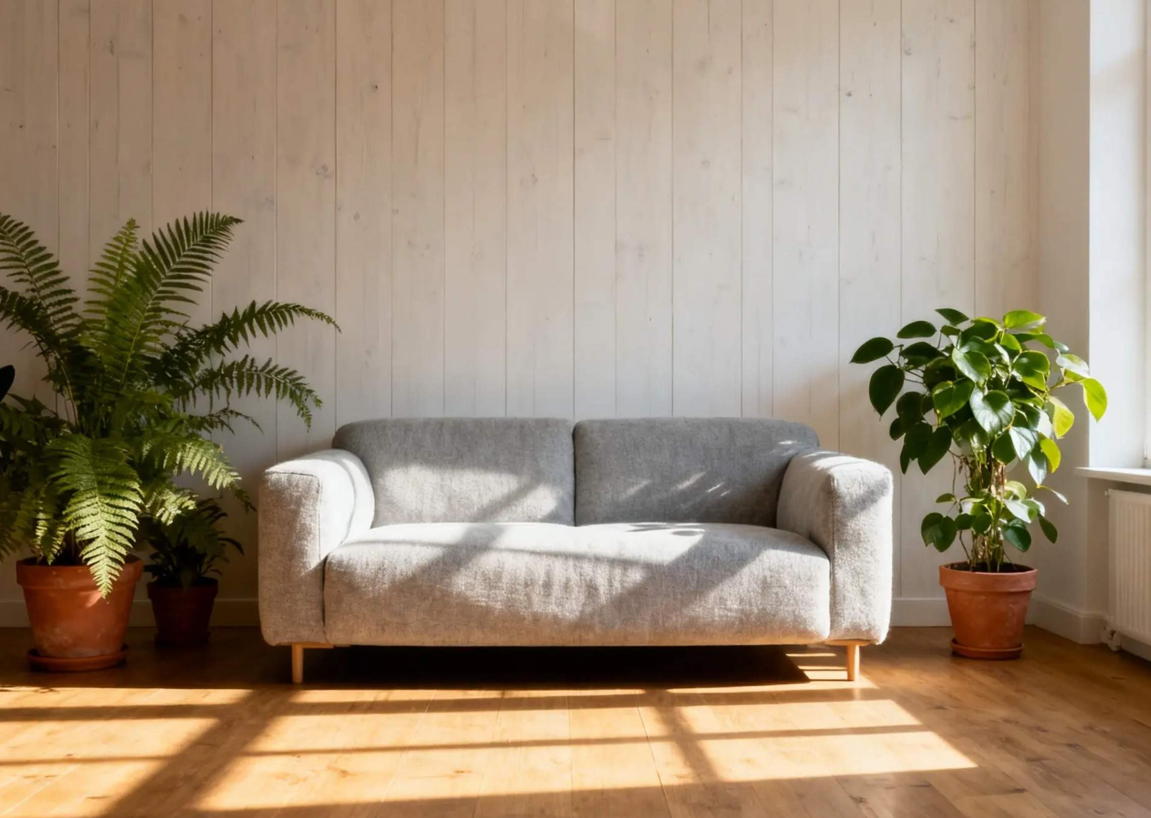 A Scandinavian-style living room