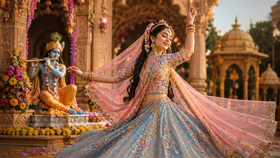 Radha Ji CapCut Template 16:9 visual