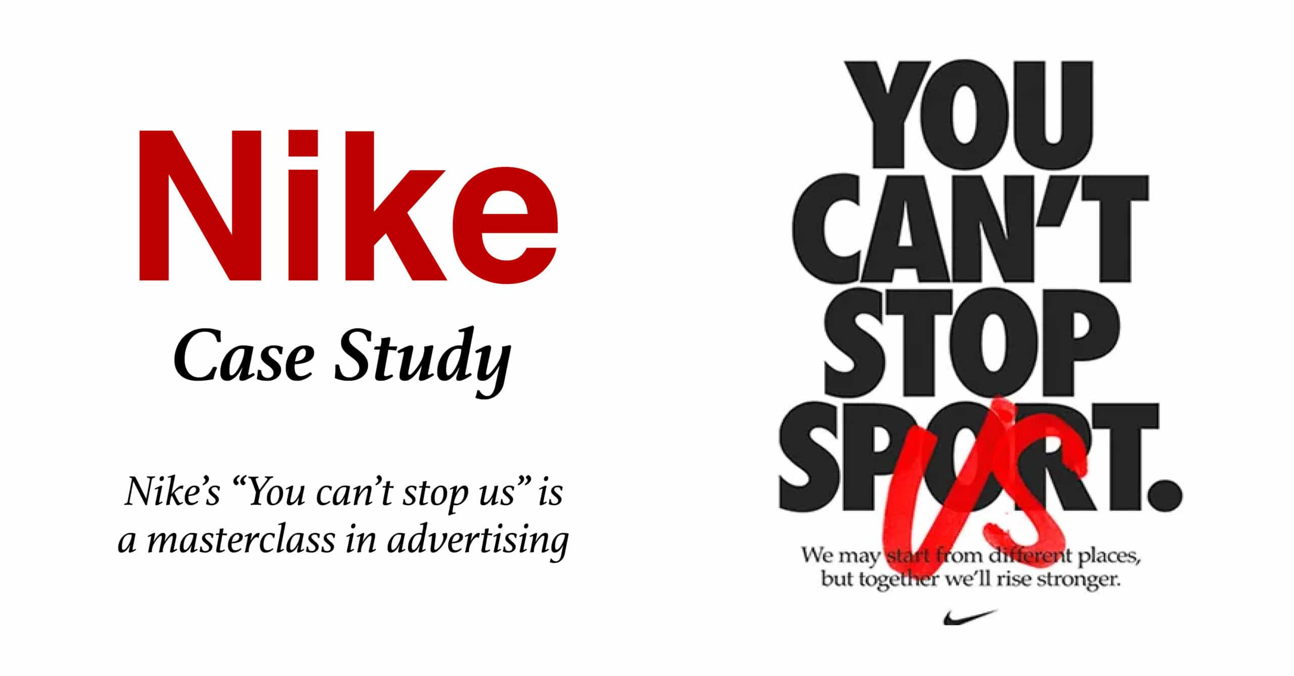 Nike You Can’t Stop Us campaign