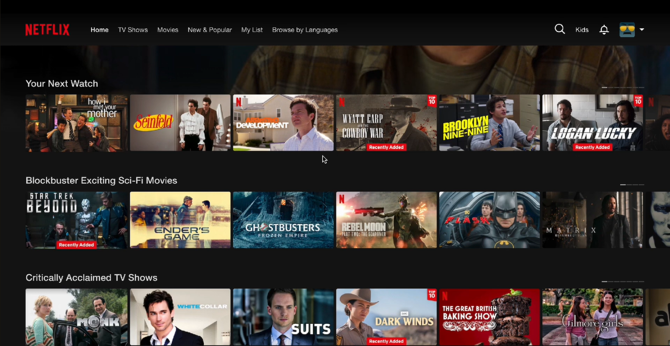 Select your content