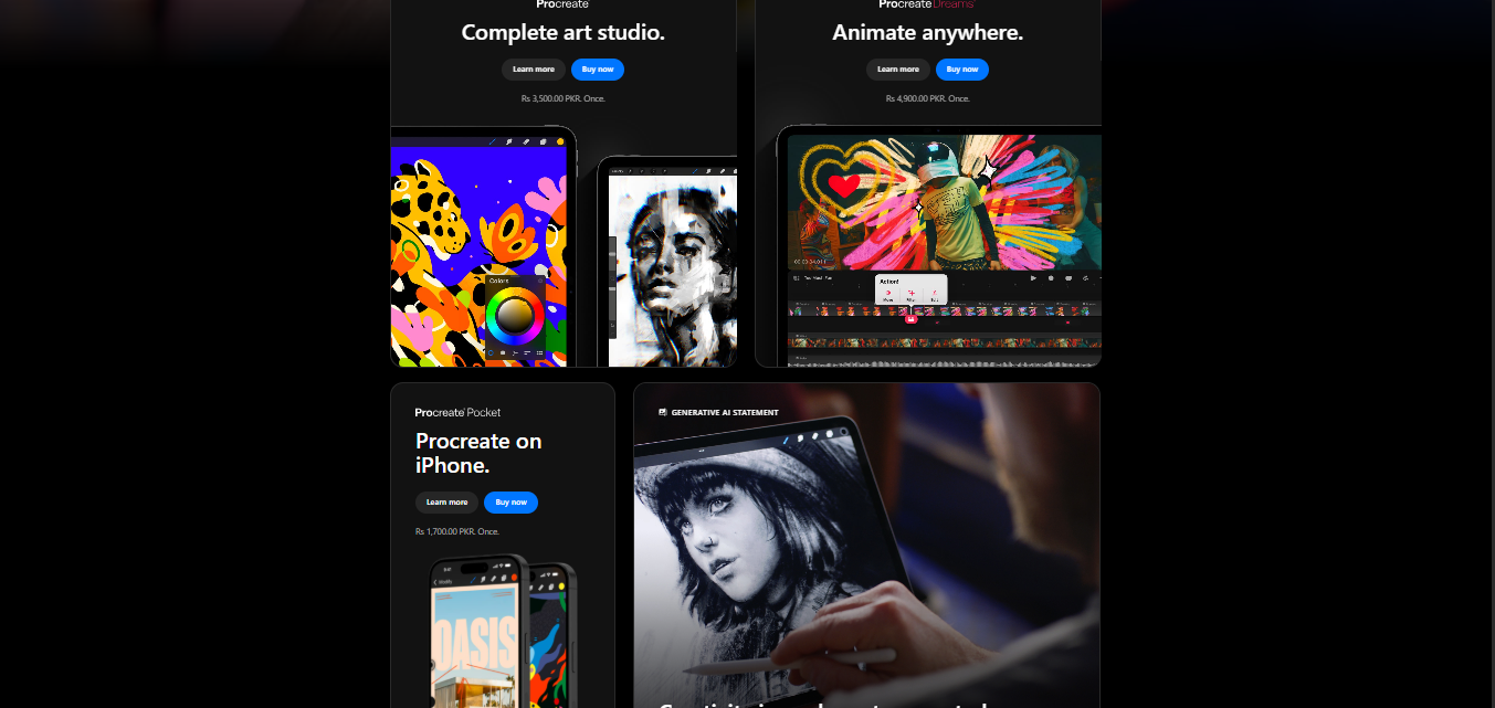 Procreate bento-grid