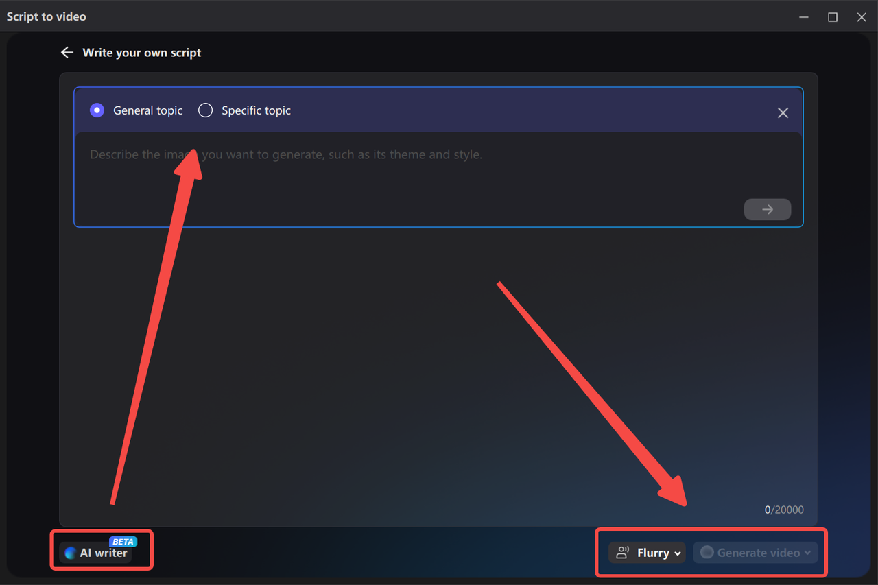 Generate a video script using the CapCut desktop video editor and AI Shorts maker.
