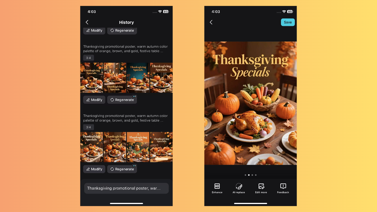 Generate and save your image