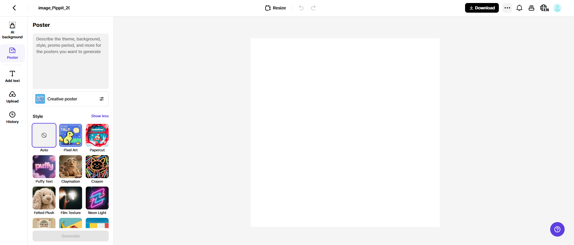 Mula sa teksto patungo sa paggawa ng poster