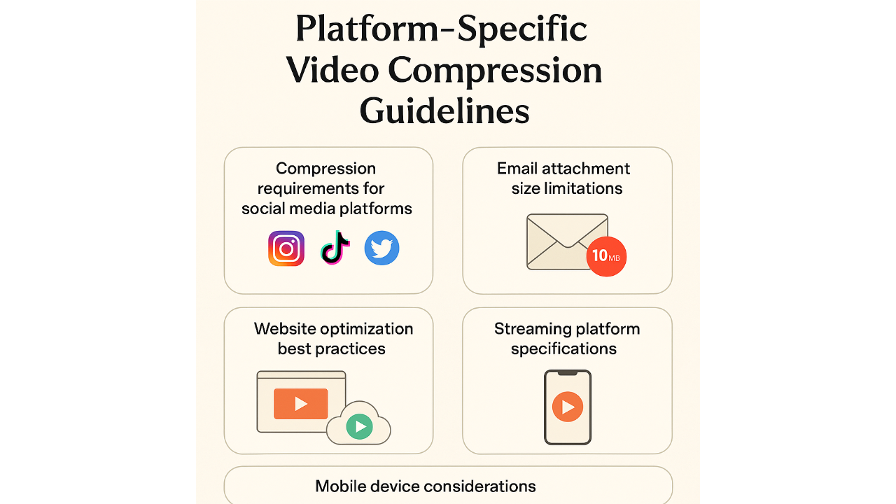Platform-specific video compression guidelines