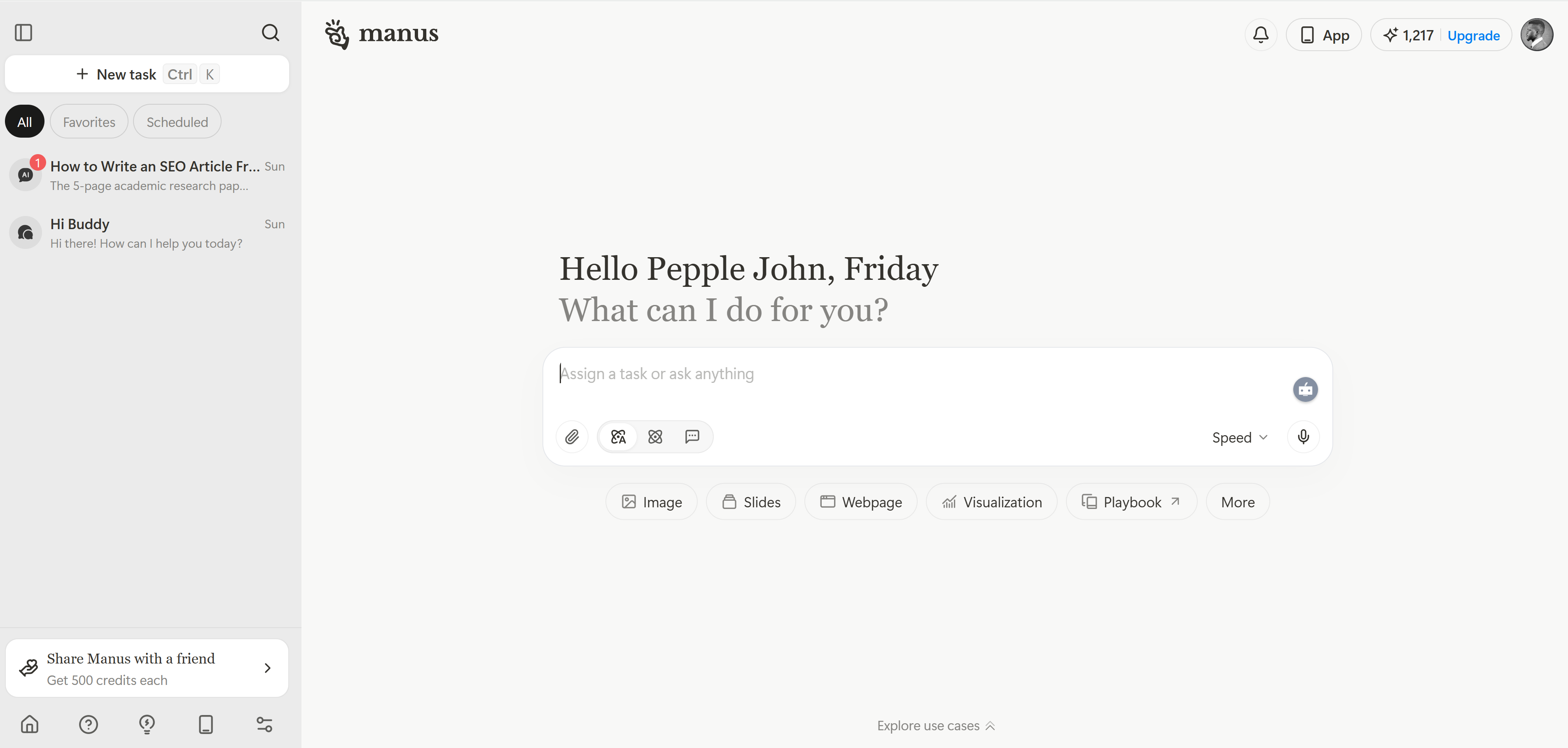 Como usar o Manus AI