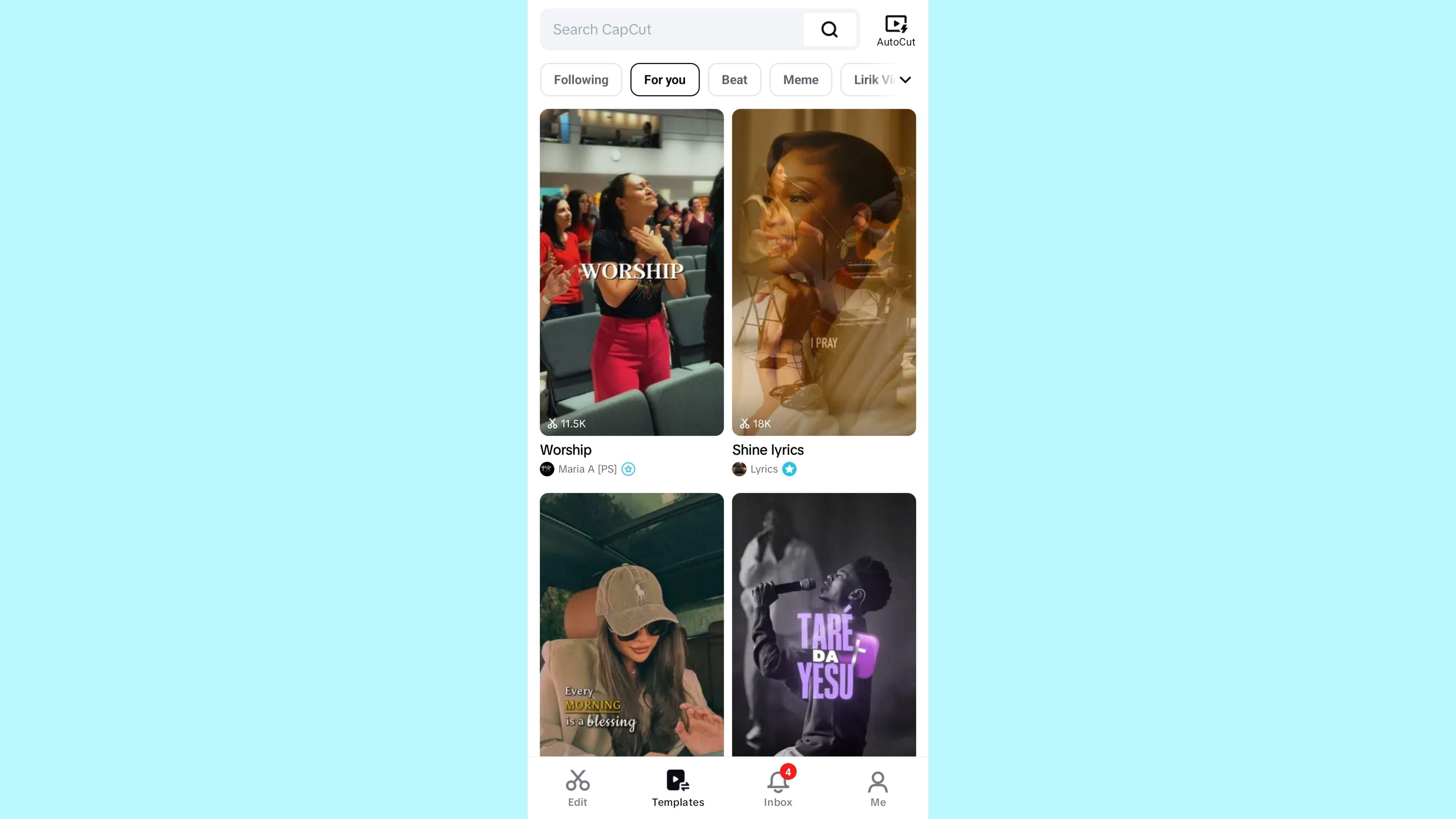 CapCut App: Advanced Filmora templates alternative