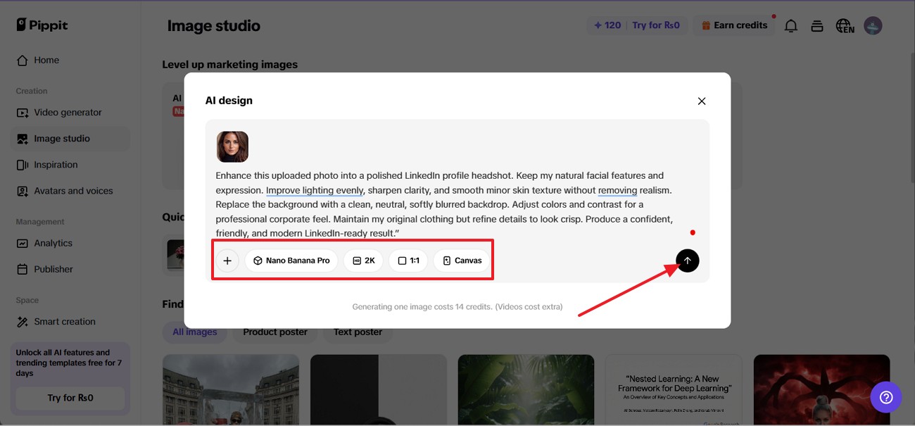 magdagdag ng prompt upang makabuo