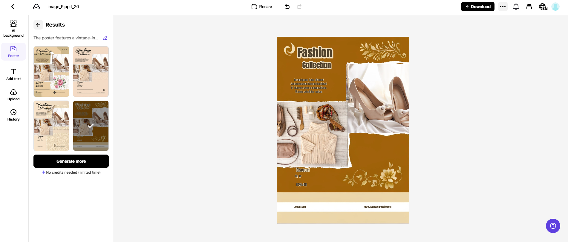 Customize your poster