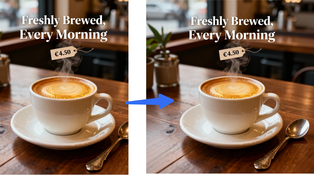 Creative expanding coffee poster design